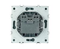 Эмили Выключатель 2кл самовозвратный платиново-серый RSW10-5113-10