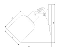 Спот - 70111/1 черный