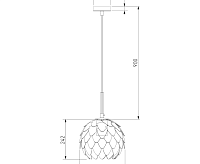 Подвесной светильник 304/1 сн/пр