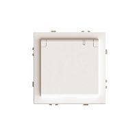 Эмили Розетка 1-местная с/з с крышкой, кашемир, RST16-5112-08