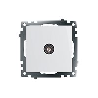 Катрин Розетка TV 1-ая белый GLS00-7108-01