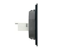 Мия Розетка компьютерная RJ-45 2-х местная, черный бархат, RST00-3111-05