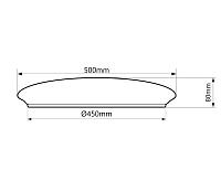 Накладной светильник AL7800 90W 8910Lm 3000K-6400К Lunar glow RGB (ПДУ)