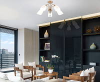 Люстра 30149/5 золото сн/пр