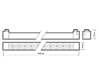 PTR 4324R 24W 4000K WH (белый) 470мм IP40 Jazzway