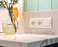 Веркель Выключатель 2-кл (белый) WL01-SW-2G / W1120001