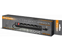 Сетевой фильтр SP-645 (4,5м 6 розеток) черный