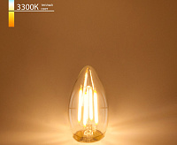 Лампа светодиодная Decor filament 9W 3300K E27 C35 прозрачный BLE2733