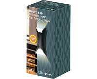 Настенный светодиодный светильник NUOVO 3000К IP54 черный düwi 24338 0