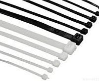 Хомут 3.6х200мм нейлон бел. (уп.100шт) ИЭК UHH31-D036-200-100