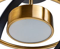 Люстра светодиодная FALENA  14W 2700-6400K черная/золото REV Ritter 51598 6