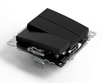 Катрин Выключатель 3-кл черный GLS10-7108-05