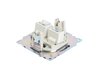Катрин Розетка компьютерная 2-ая RJ45 графит GLS00-7109-06