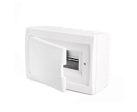 Бокс навесной 8 модулей IP20, непрозрачная белая дверца, Stekker