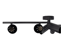 Светильник настенно-потолочный под лампу PCL 0606 6*GU10 BL черный IP20