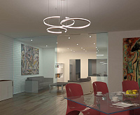 Подвесной светильник 90180/3 сатин-никель