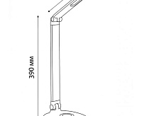 Настольная лампа UL613 белый/серебро