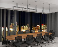 Подвесной LED светильник DLR023 12W 4200K хром матовый