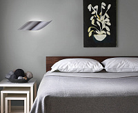 Настенный светодиодный светильник 40130/1 сатинированный никель сн/пр