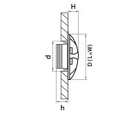 Светильник встраиваемый 212373 LUMINA CYL 3W ЧЕРНЫЙ сн/пр