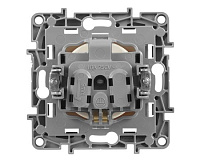 Etika Розетка 1-ая с/з, винт. клем. слоновая кость 672321