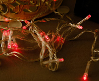 Гирлянда  20LED красный 3.6W IP20 шнур 1,5м 0,5мм CL02 26769 сн/пр