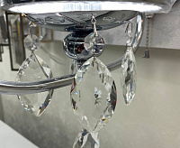 Бра 10021/1 хром/прозрачный хрусталь сн/пр