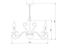 Люстра металл 60090/8 золото сн/пр