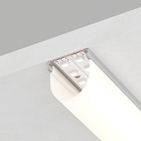 Профиль алюминиевый круглый широкий, серебро, CAB283 (24*20*2000мм)