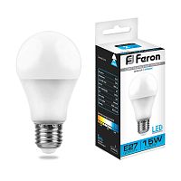 Лампа светодиодная 15W E27 6400K LB-94 A60 шар (Feron)