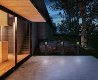 Cветильник ландшафтный 1550 TECHNO LED чёрный IP54