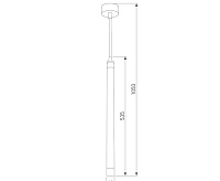 Подвесной LED светильник 50133/1 бронза сн/пр