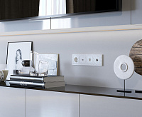 Веркель Розетка Ethernet RJ-45 (белый) W1281001 Hammer