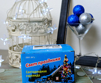 ULD-S0280-020\DTA WHITE IP20 Гирлянда свет-ная ЗВЕЗДОЧКИ, 2,8 м, прозрачный&nbsp;&nbsp;сн/пр