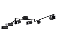 Светильник настенно-потолочный под лампу PCL 0306 6*GU10 BL черный IP20