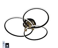Люстра светодиодная "LUNE" 70W 3R-APP-600x480х130-BLACK/GOLD/WHITE-220-IP20