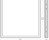 Панель светодиодная PPL 595 36W 2500Lm 4000K c матовым рассеивателем AL2115