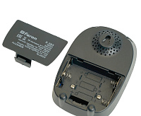 Звонок электрический дверной (38 мелодии) черный/серебро Е-383