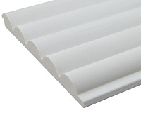 Панели 3D RAIL EAST из вспененного полистирола Бриз 2700х120х12 мм Белая