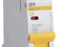 ВА47-29 C 1п  5А 4.5кА авт. выкл. ИЭК IEK MVA20-1-005-C