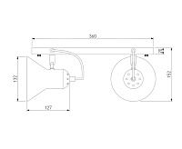 Спот - 20083/2 черный/хром сн/пр