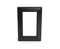 Катрин Рамка для 2-ой розетки пластик черный PFR00-7012-05