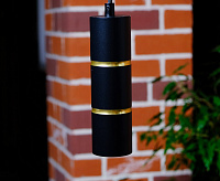 Светильник подвесной 35w GU10 черный/золото ML1868