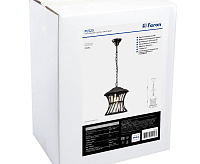 Светильник садово-парковый  60W 230V E27 IP44 черный на цепочке PL525