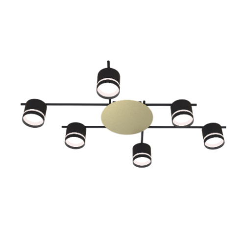 Люстра CL-BRIGHT-R001-GX53*6 BK