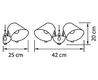 Бра 796629 ESEDRA SILVER FOIL ткань