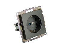 Катрин Розетка 1-ая с/з графит GLS16-7110-06