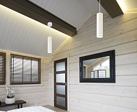 Подвесной LED светильник DLR023 12W 4200К белый матовый