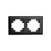 Катрин Рамка 2-ая пластик черный PFR00-7002-05