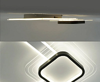 Люстра светодиодная "SUVON" 90W 2S-ON/OFF-480x480x70--WHITE/BLACK/CLEAR-220V-IP20